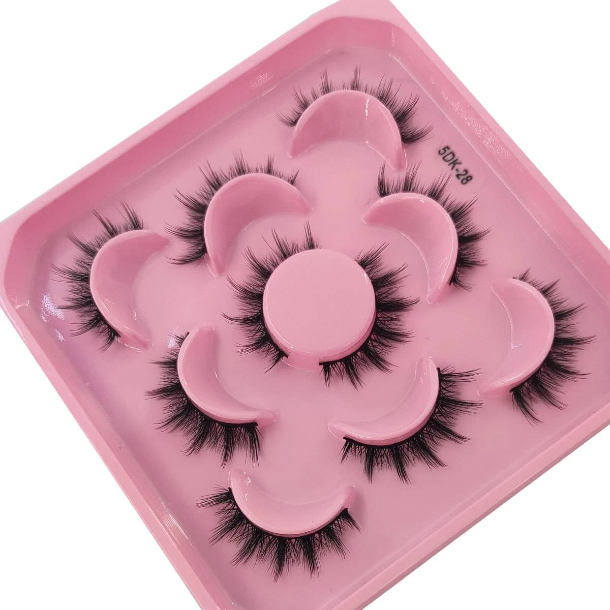 Beauty Full Makeup - AMSDCN 5 çift yapay vizon kirpik,