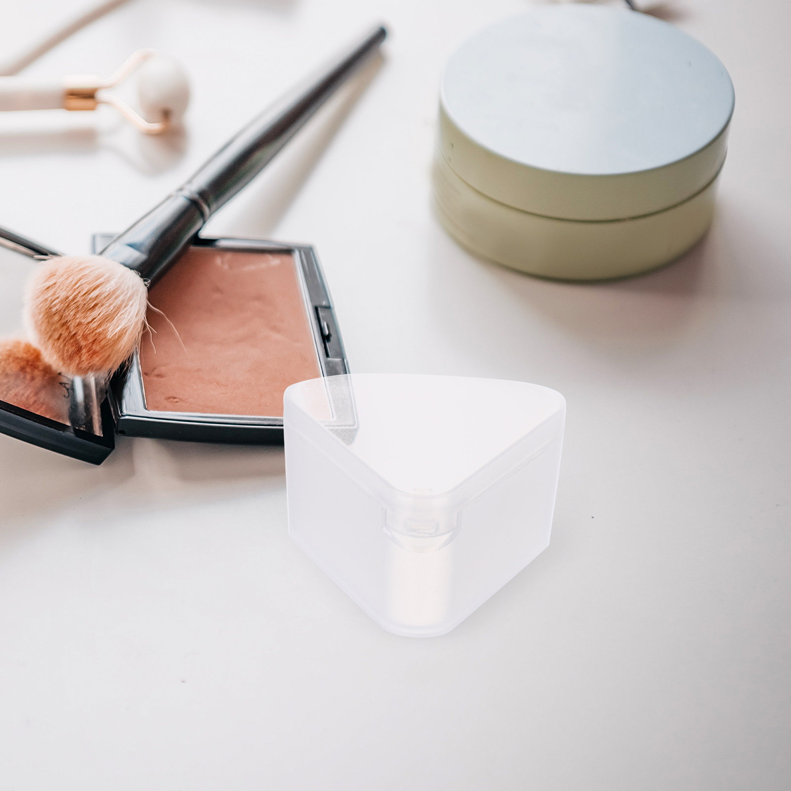 Beauty Makeup Case - 6 adet üçgen toz puf kutusu