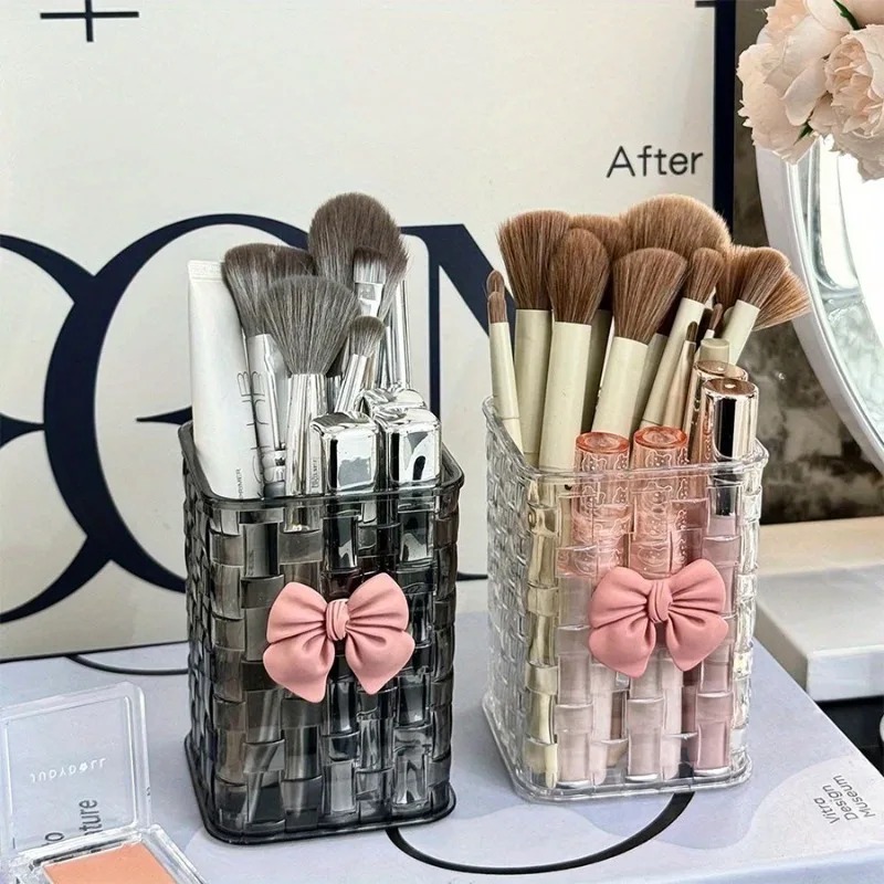 Beauty Makeup Case - 2 adet Şeffaf Akrilik Kaş Fırçası