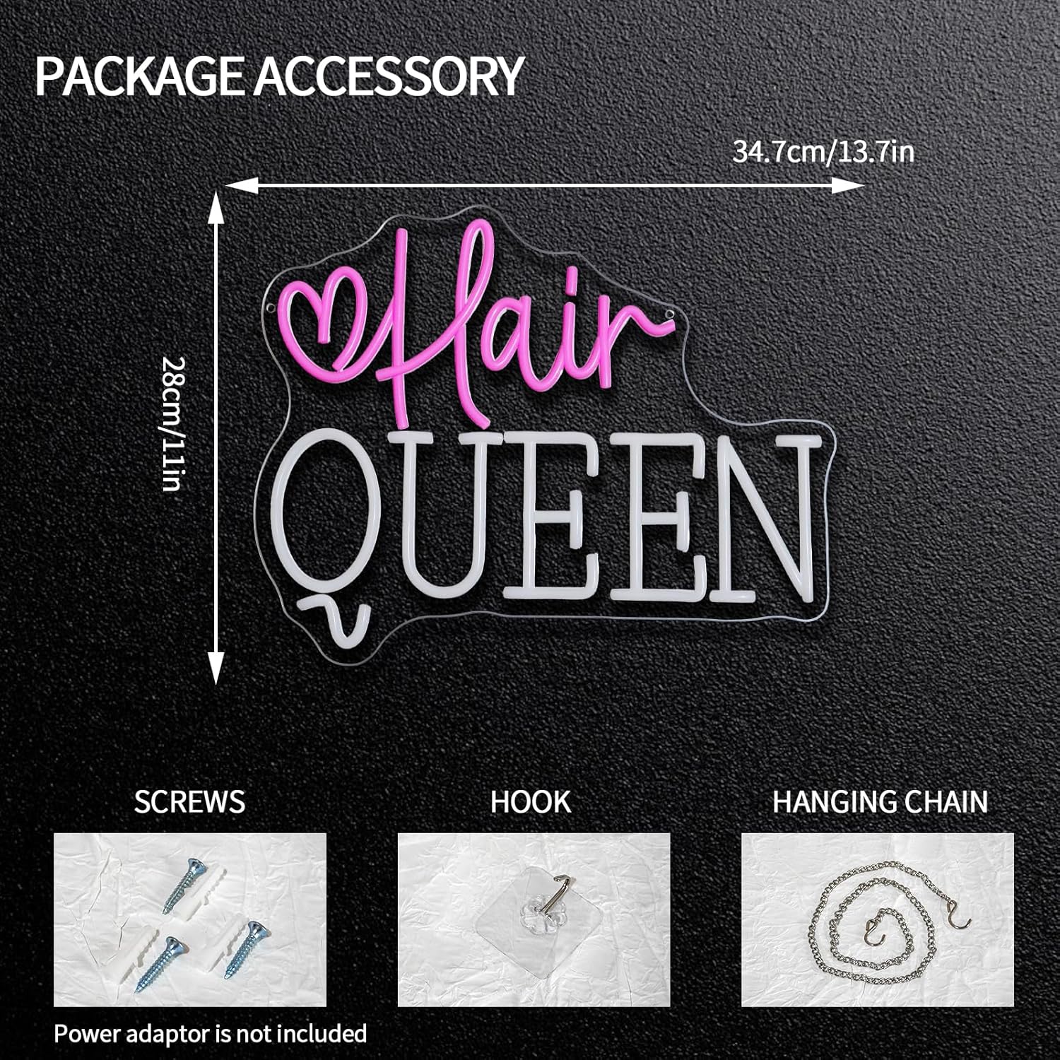 Saç Kraliçesi Neon Tabela USB  - Beauty Queen Makeup Studio incelemesi ve fiyatı