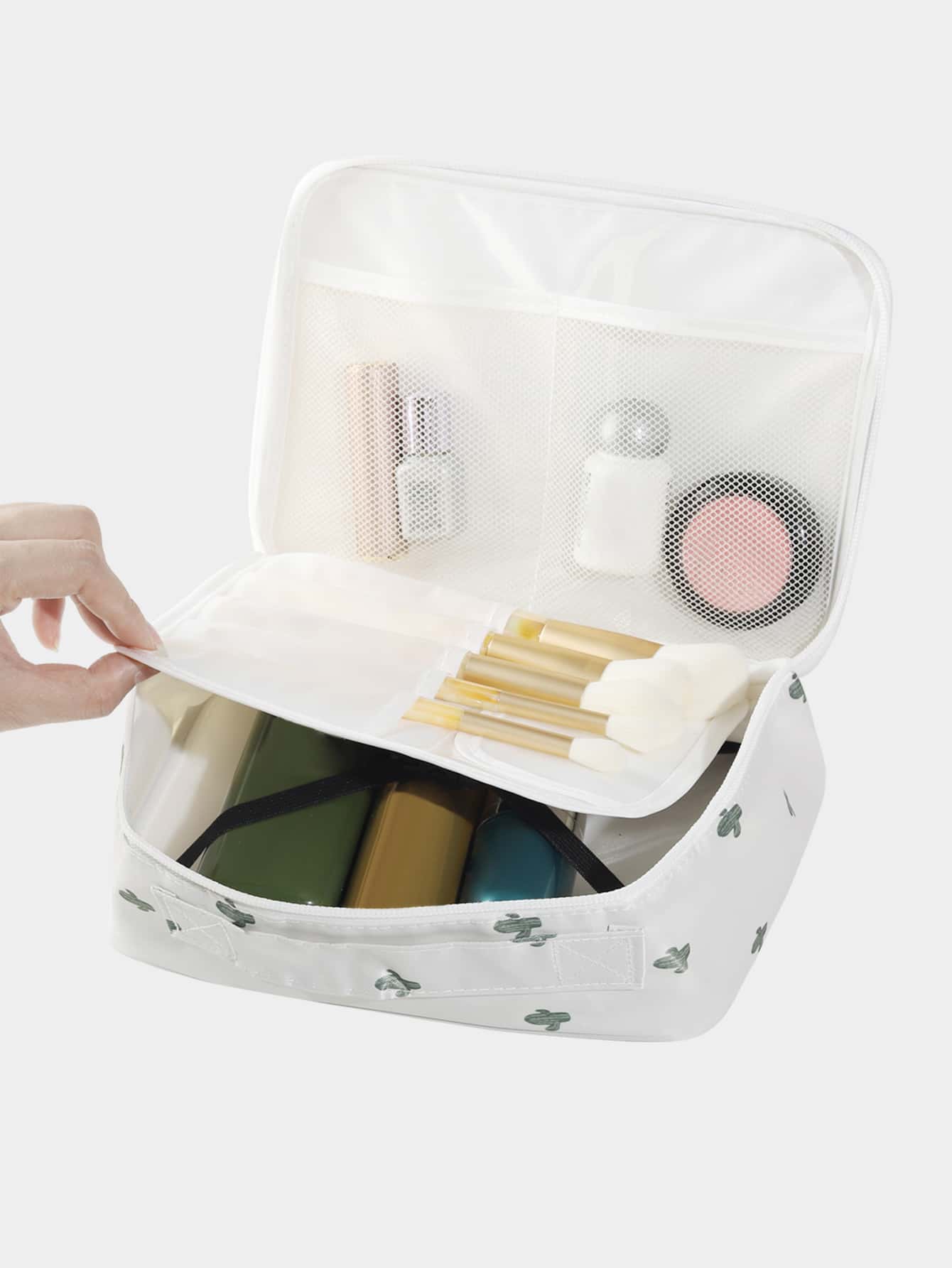 1 Adet Kaktüs Baskılı Su Geçir - Beauty Makeup Case incelemesi ve fiyatı
